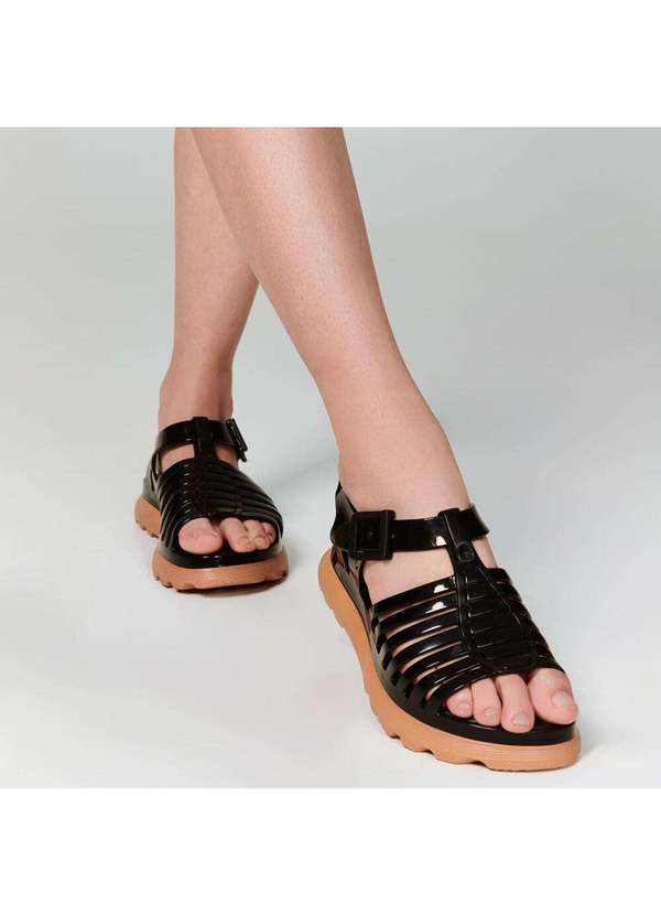 Melissa - Melissa Gloria Platform 35976 - Preto/Café 2