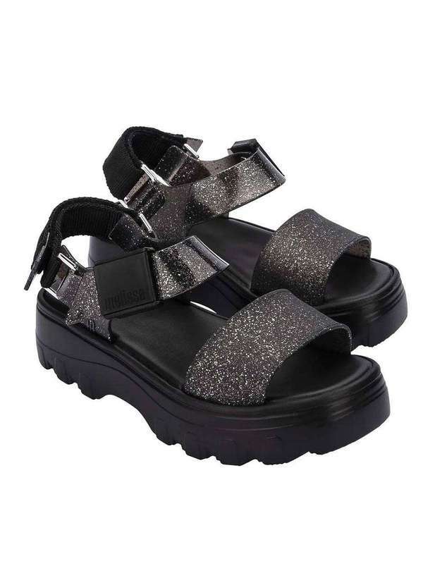 Melissa - Melissa Kick Off Sandal Shiny 33888 - Preto