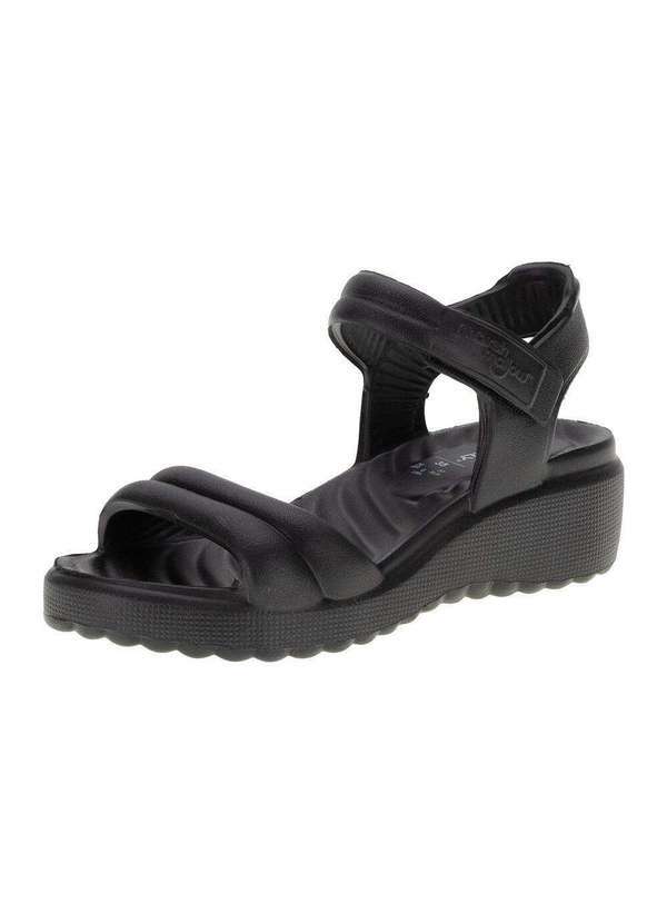 Piccadilly - Sandália Anabela Marshmallow Piccadilly - C226001 - Preto