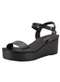 Beira Rio - Sandália Feminina Anabela Beira Rio 8407135 - Preto - variação: - Preto