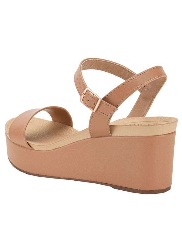 Beira Rio - Sandália Feminina Anabela Beira Rio 8407135 - Salmão 3