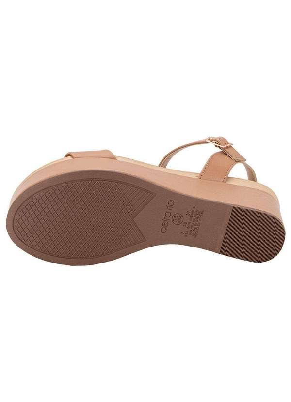 Beira Rio - Sandália Feminina Anabela Beira Rio 8407135 - Salmão 4