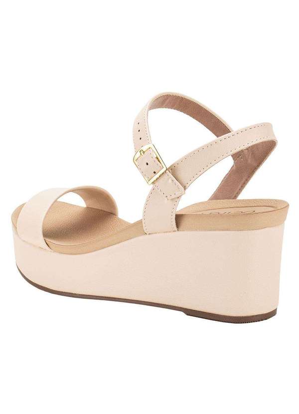 Beira Rio - Sandália Feminina Anabela Beira Rio 8407135 - Natural 3