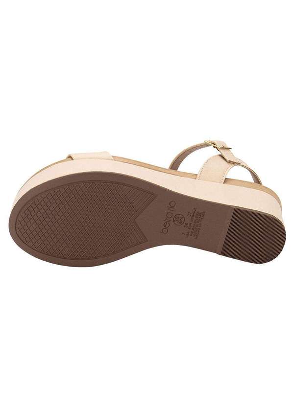 Beira Rio - Sandália Feminina Anabela Beira Rio 8407135 - Natural 4