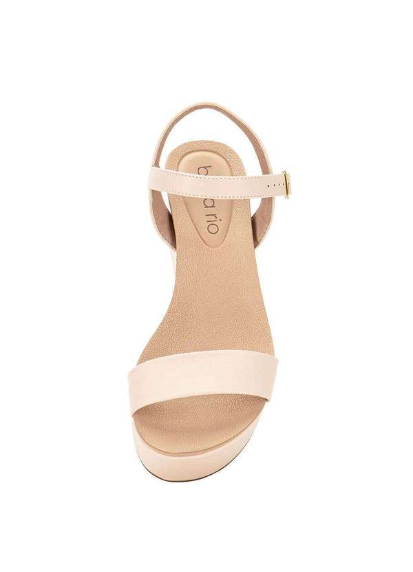 Beira Rio - Sandália Feminina Anabela Beira Rio 8407135 - Natural 5