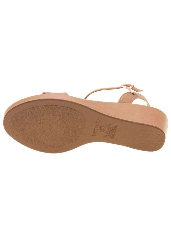 Beira Rio - Sandália Feminina Anabela Beira Rio - 8457308 - Bege 4