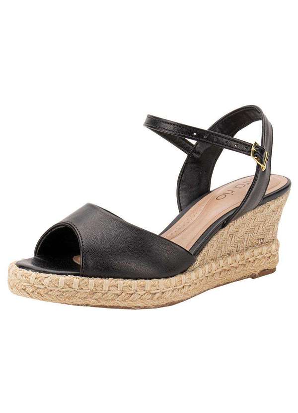Beira Rio - Sandália Feminina Anabela Beira Rio 8486118 - Preto