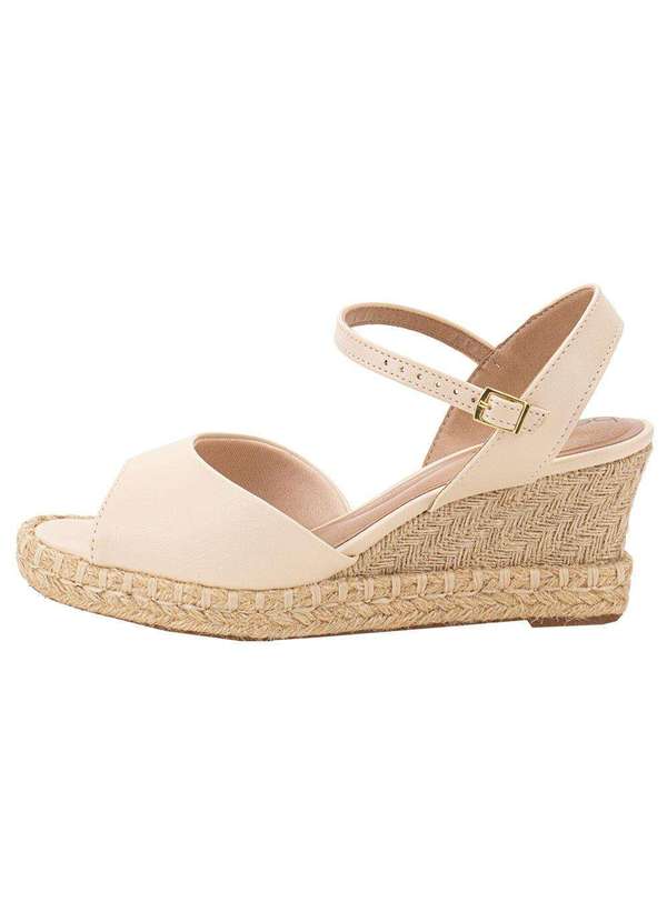 Beira Rio - Sandália Feminina Anabela Beira Rio 8486118 - Natural 2