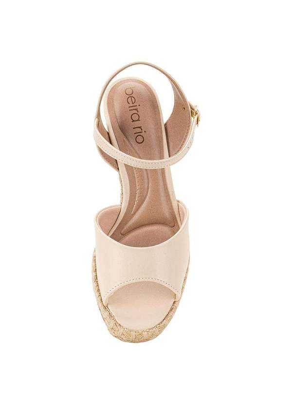 Beira Rio - Sandália Feminina Anabela Beira Rio 8486118 - Natural 5