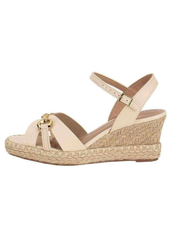 Beira Rio - Sandália Feminina Anabela Beira Rio 8486119 - Natural 2