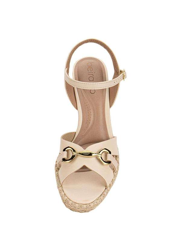 Beira Rio - Sandália Feminina Anabela Beira Rio 8486119 - Natural 5