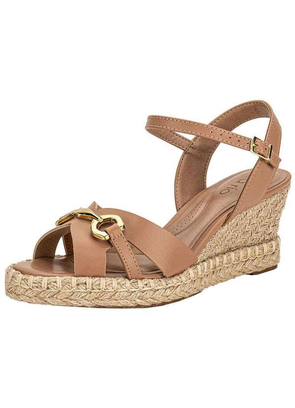 Beira Rio - Sandália Feminina Anabela Beira Rio 8486119 - Salmão