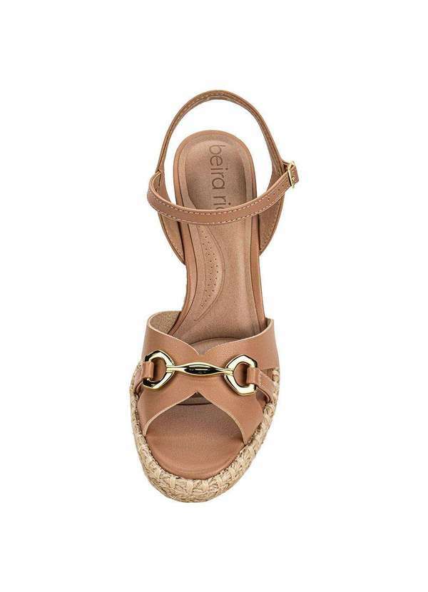Beira Rio - Sandália Feminina Anabela Beira Rio 8486119 - Salmão 5