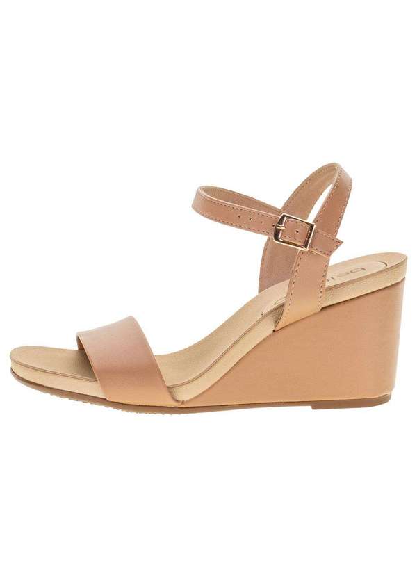 Beira Rio - Sandália Feminina Anabela Beira Rio - 8515101 - Salmão 2