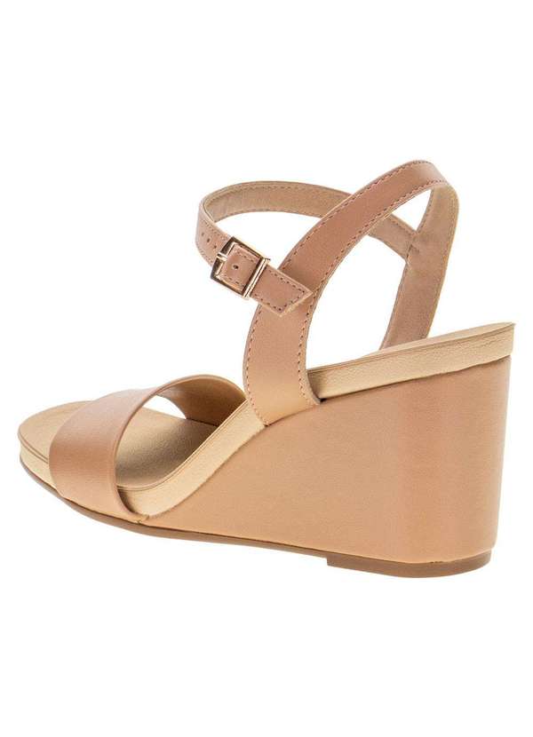 Beira Rio - Sandália Feminina Anabela Beira Rio - 8515101 - Salmão 3