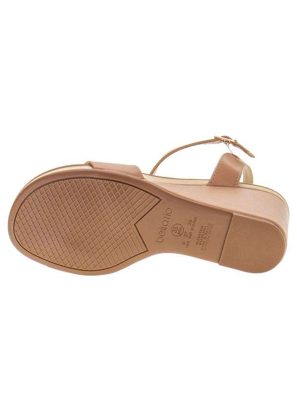Beira Rio - Sandália Feminina Anabela Beira Rio - 8515101 - Salmão 4