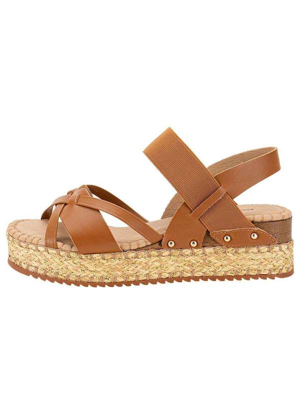 Bottero - Sandália Feminina Anabela Bottero 364202 - Caramelo 2