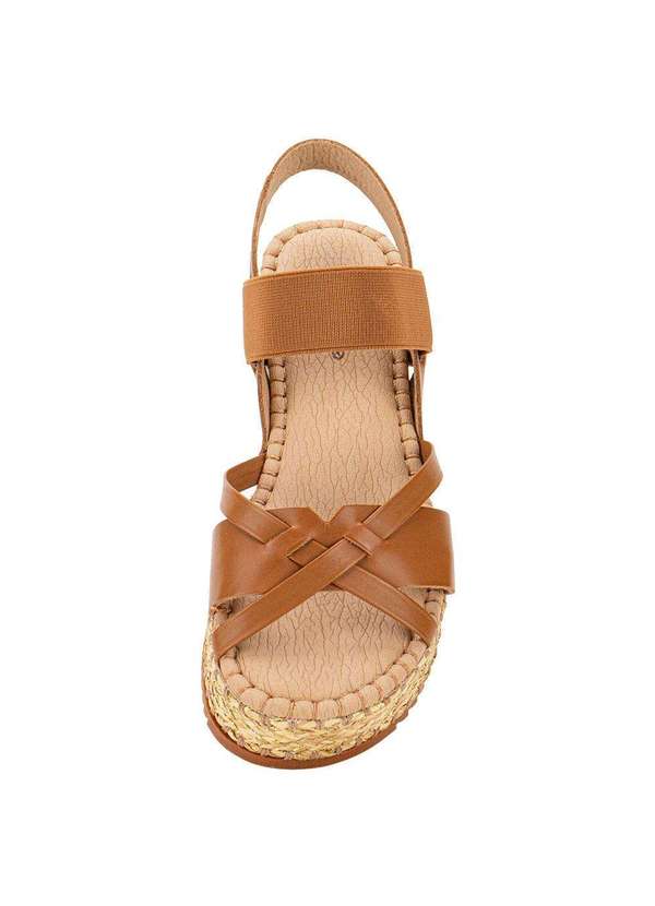 Bottero - Sandália Feminina Anabela Bottero 364202 - Caramelo 5