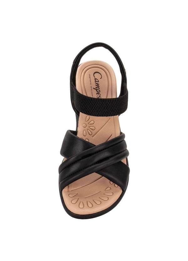 Campesi - Sandália Feminina Anabela Campesi Cp641 - Preto 5