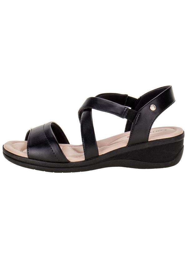Comfortflex - Sandália Feminina Anabela Comfortflex - 2388404 - Preto 2