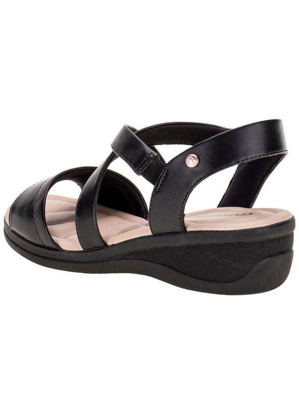 Comfortflex - Sandália Feminina Anabela Comfortflex - 2388404 - Preto 3