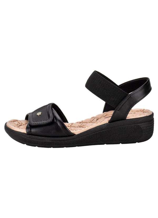 Comfortflex - Sandália Feminina Anabela Comfortflex 2486403 - Preto 2