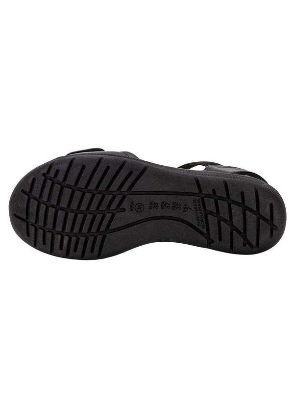 Comfortflex - Sandália Feminina Anabela Comfortflex 2486403 - Preto 4