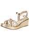 Comfortflex - Sandália Feminina Anabela Comfortflex 2553406 Prata - variação: Ouro