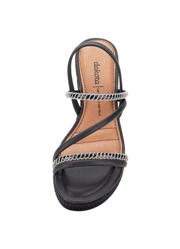 Dakota - Sandália Feminina Anabela Dakota Y8321 - Preto 5