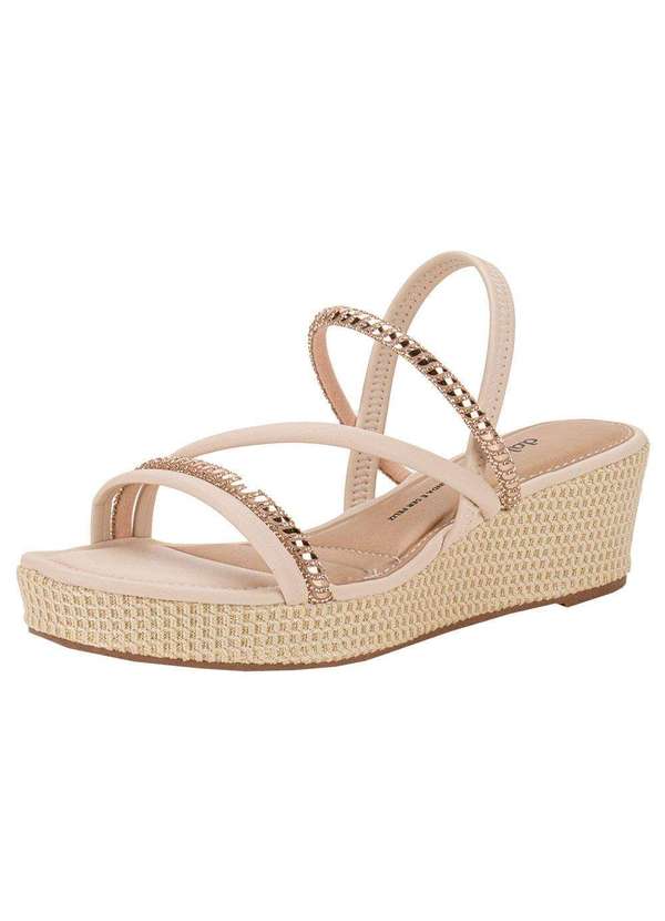 Dakota - Sandália Feminina Anabela Dakota Y8321 - Marfim