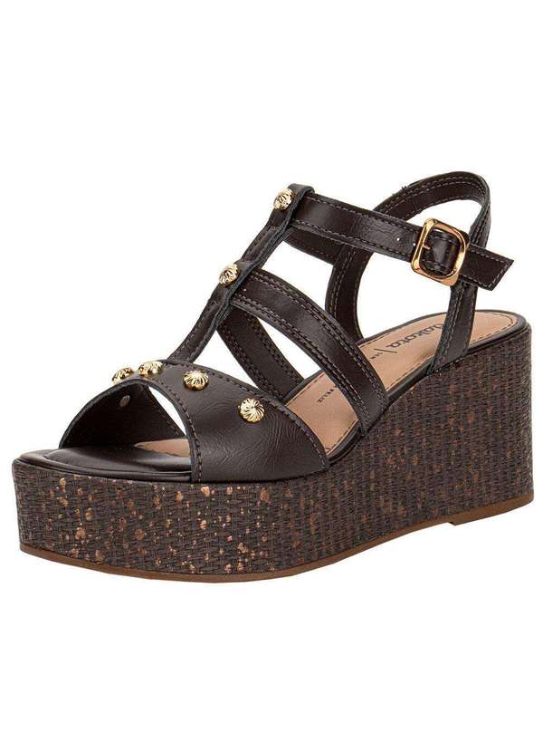 Dakota - Sandália Feminina Anabela Dakota Y9541 - Café