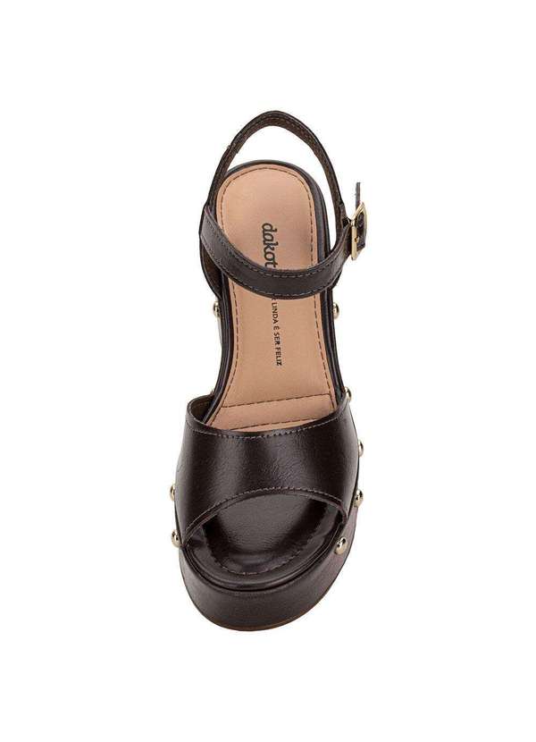 Dakota - Sandália Feminina Anabela Dakota Y9542 - Café 5