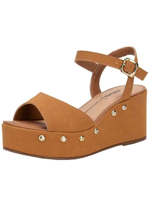 Dakota - Sandália Feminina Anabela Dakota Y9542 - Caramelo