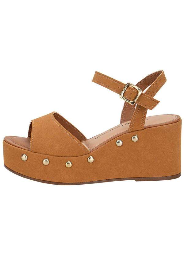 Dakota - Sandália Feminina Anabela Dakota Y9542 - Caramelo 2