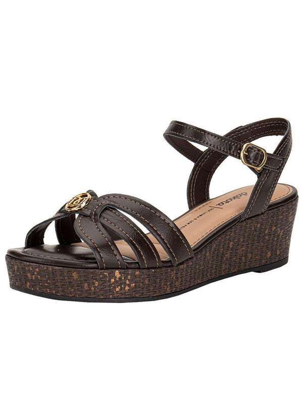 Dakota - Sandália Feminina Anabela Dakota Y9811 - Café