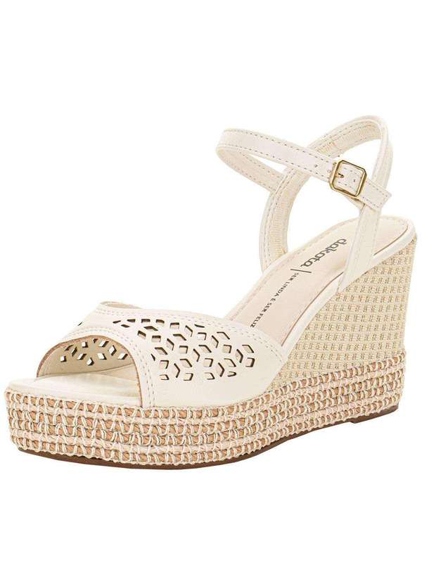 Dakota - Sandália Feminina Anabela Dakota Y9872 - Marfim