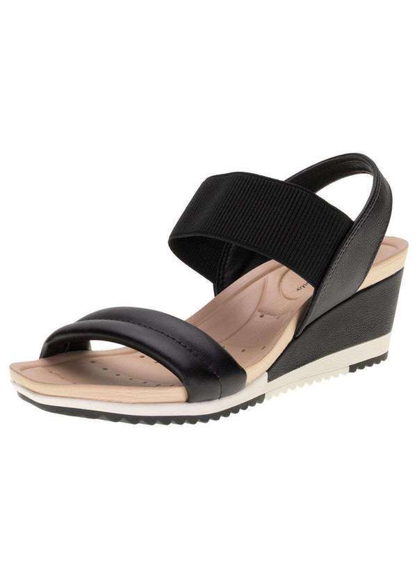 Modare - Sandália Feminina Anabela Modare 7123150 - Preto