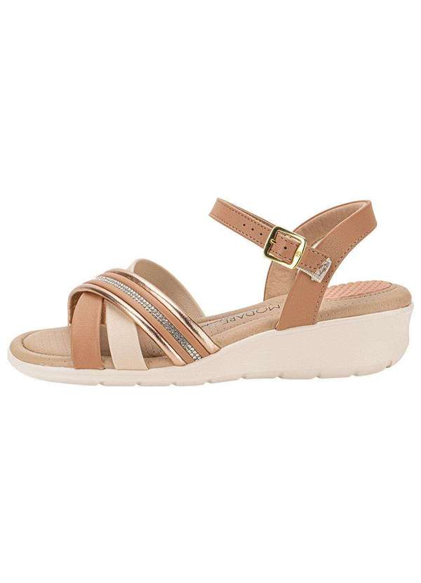 Modare - Sandália Feminina Anabela Modare 7190102 - Salmão 2
