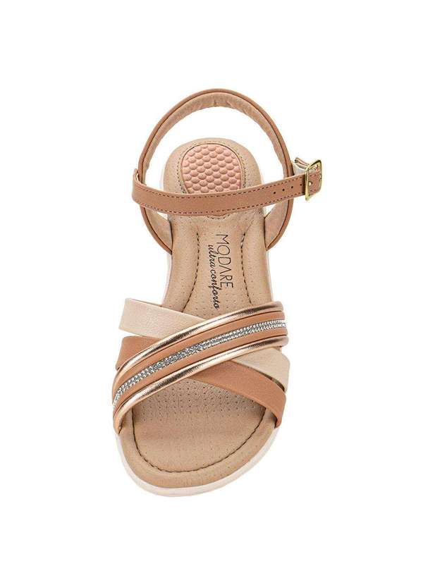 Modare - Sandália Feminina Anabela Modare 7190102 - Salmão 5