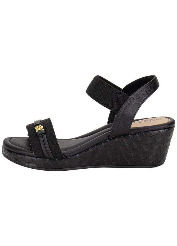 Modare - Sandália Feminina Anabela Modare 7216103 Preto 2