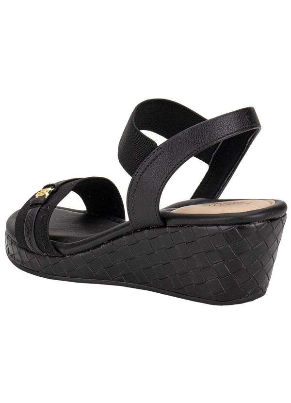 Modare - Sandália Feminina Anabela Modare 7216103 Preto 3