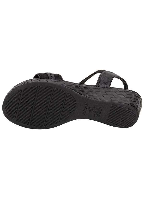 Modare - Sandália Feminina Anabela Modare 7216103 Preto 4