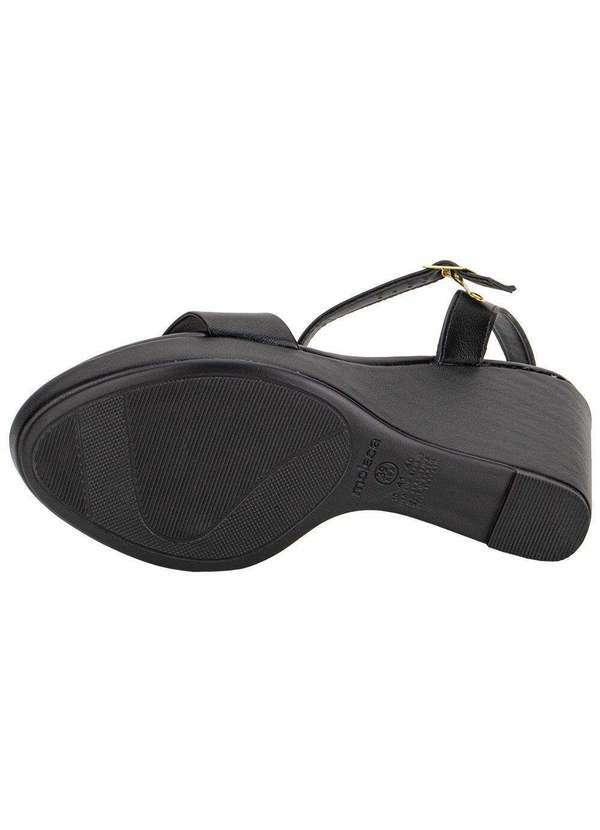 Moleca - Sandália Feminina Anabela Moleca 54111502 Preto 4
