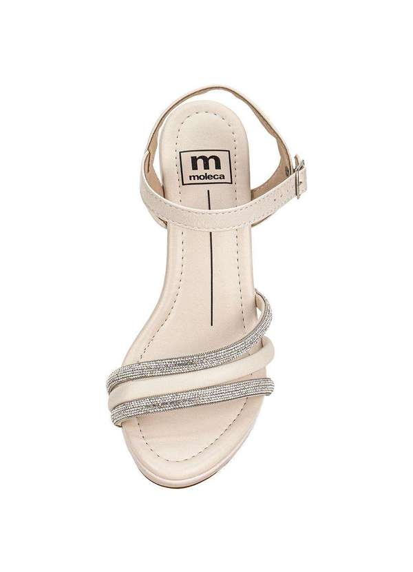 Moleca - Sandália Feminina Anabela Moleca 54111505 Marfim 5
