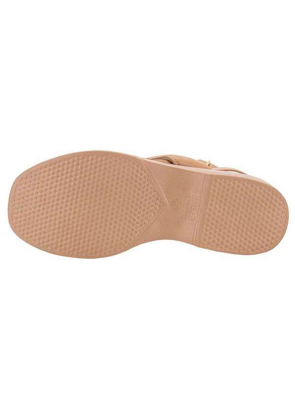 Moleca - Sandália Feminina Anabela Moleca 5503109 Salmão 4
