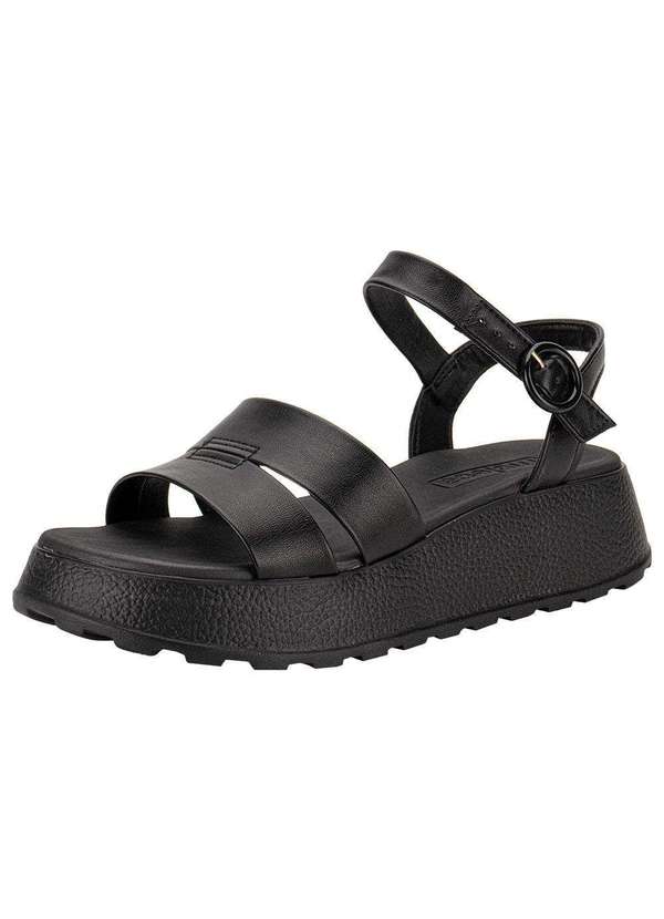 Moleca - Sandália Feminina Anabela Moleca 5517101 - Preto
