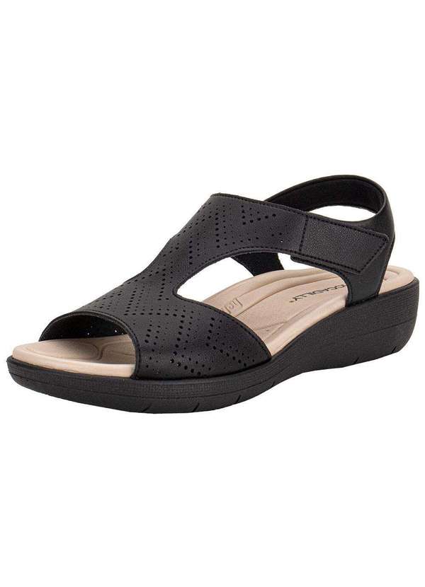 Piccadilly - Sandália Feminina Anabela Piccadilly 239030 Preto