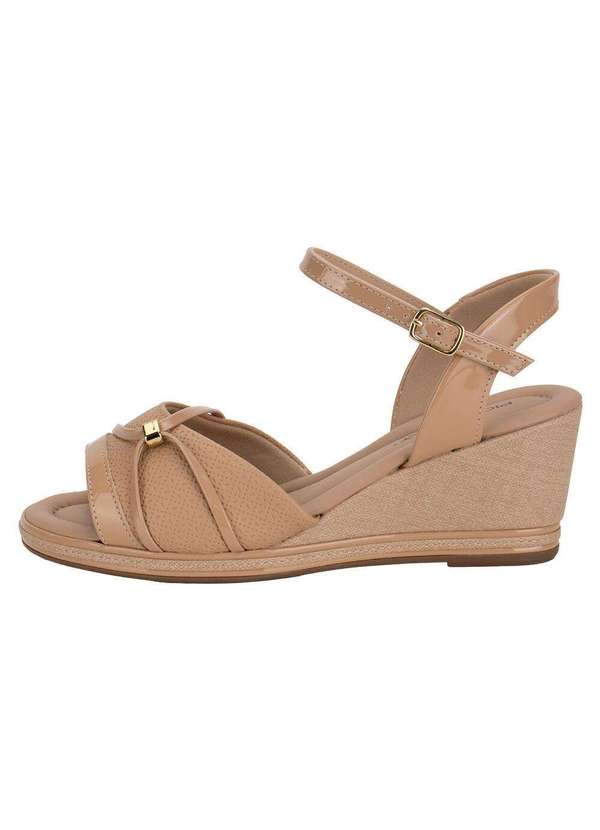 Piccadilly - Sandália Feminina Anabela Piccadilly 408232 - Salmão 2