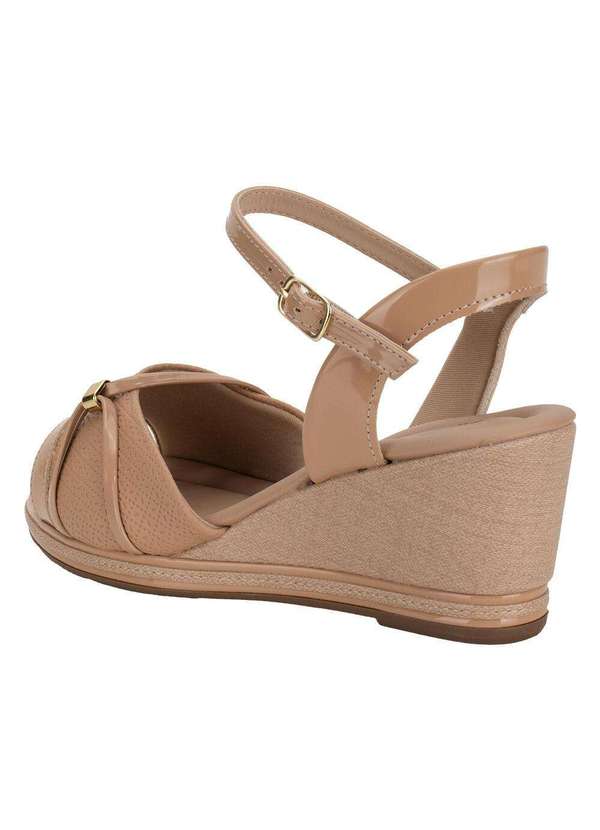 Piccadilly - Sandália Feminina Anabela Piccadilly 408232 - Salmão 3