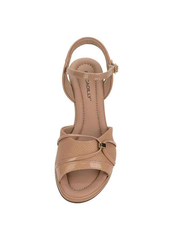 Piccadilly - Sandália Feminina Anabela Piccadilly 408232 - Salmão 5